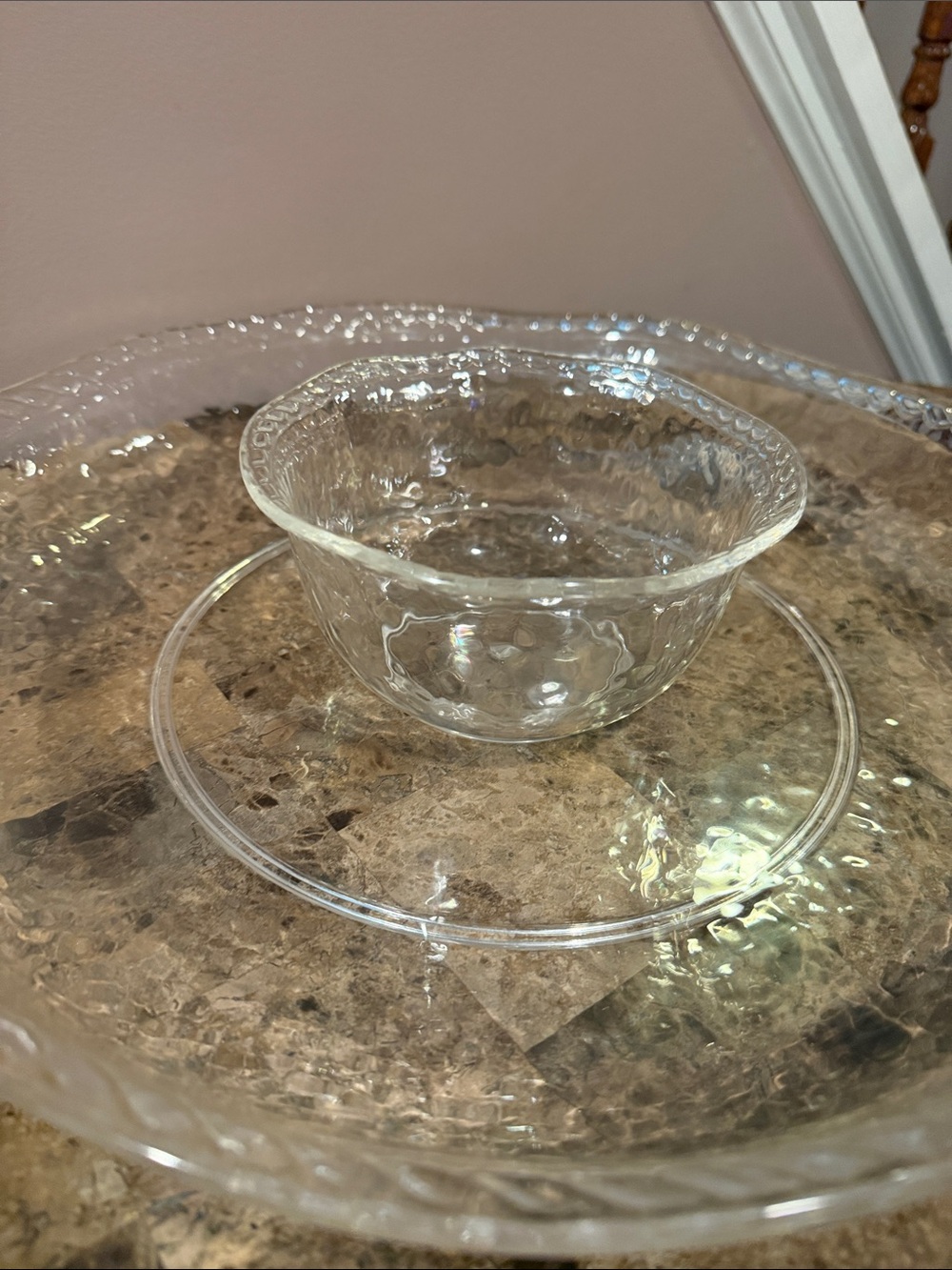 Pottery Barn Acrylic Large Chip and Dip Bowl - Picture 2 of 8